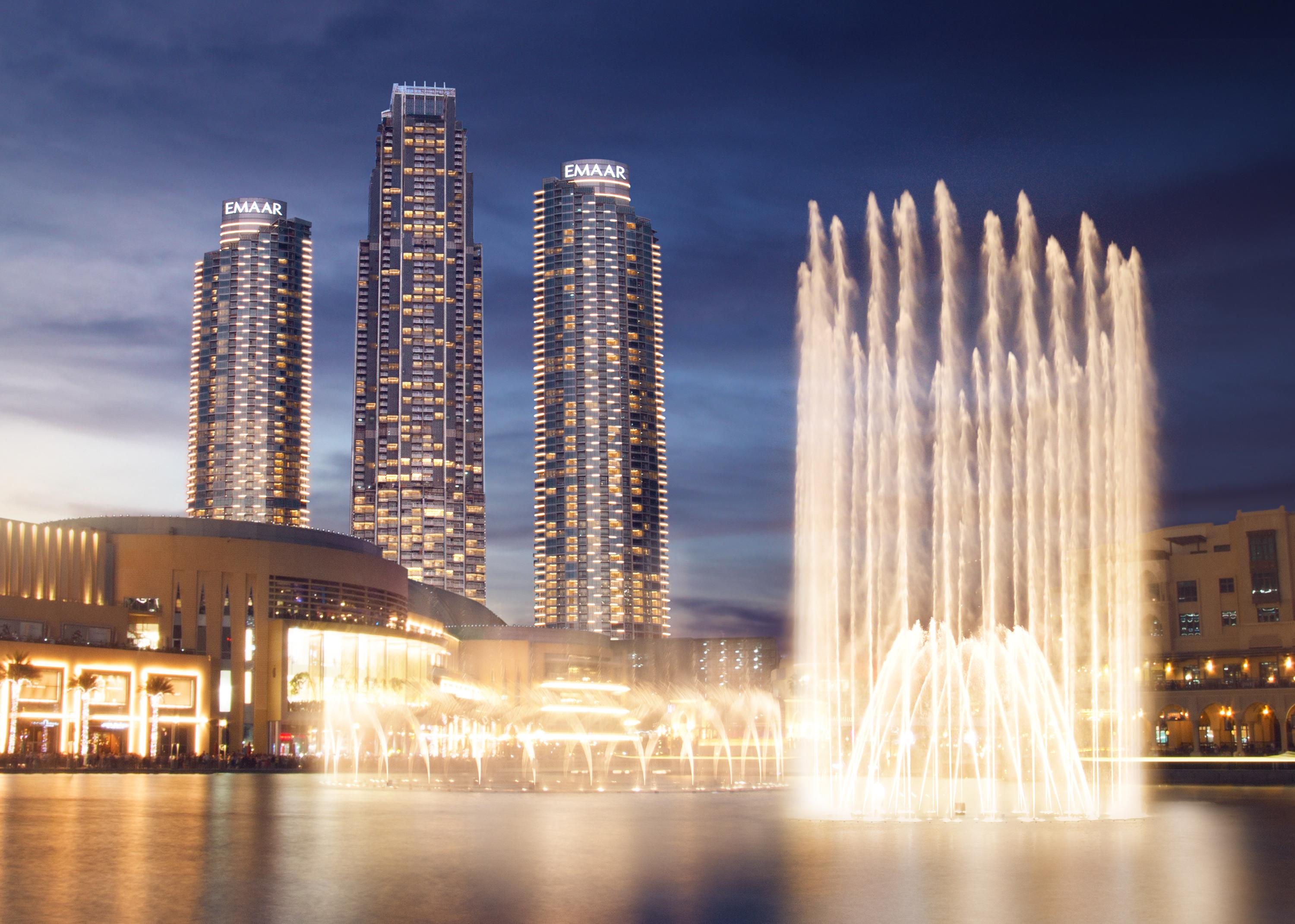 Address Dubai Mall Exterior photo Fountain at the complex